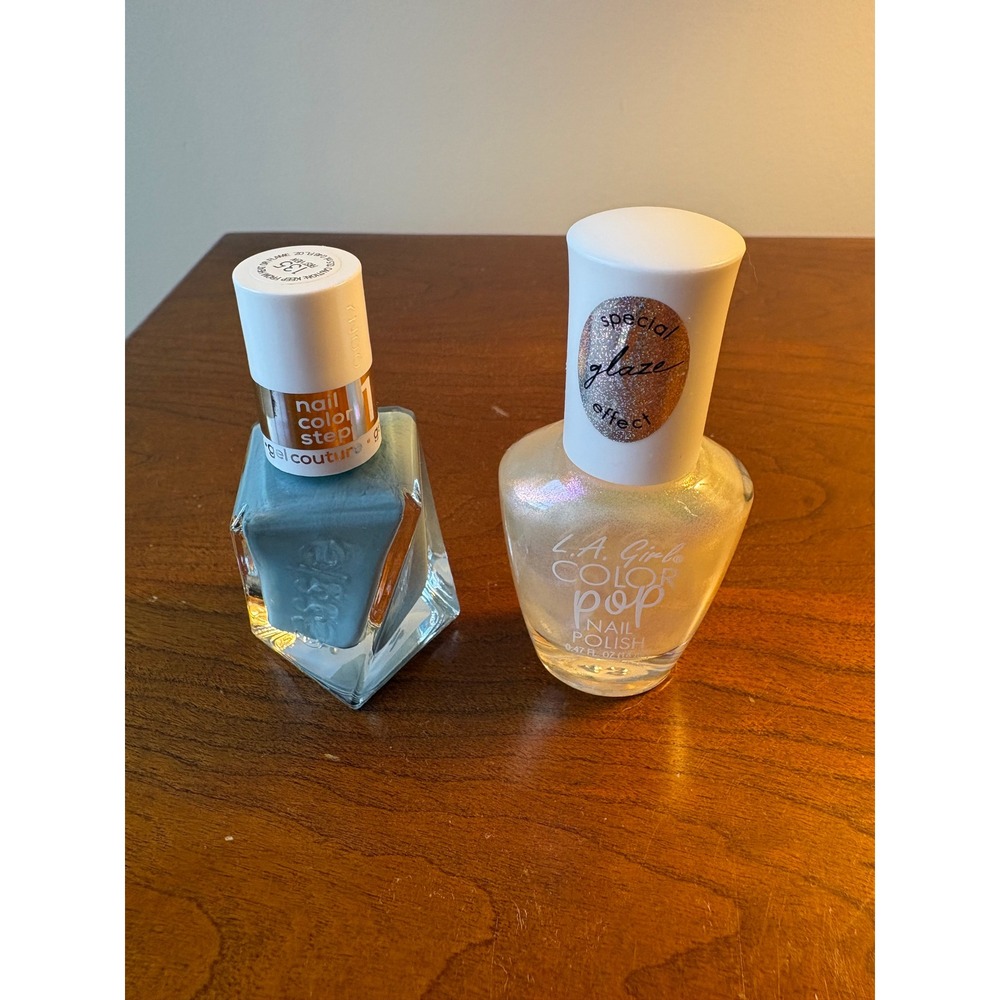 Essie Gel Couture First View & L.A. Girl Color Pop Flirt Alert Nail Polish Set